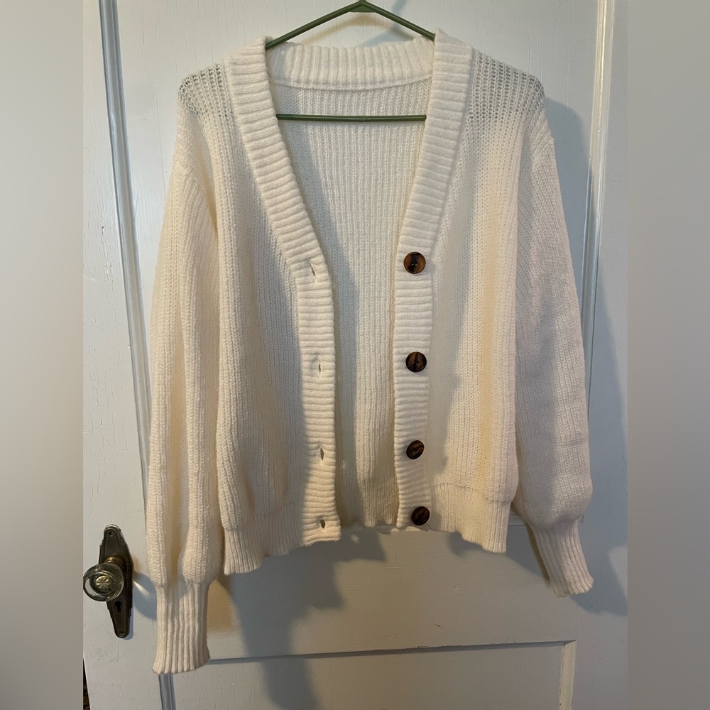 SHEIN Cream Cardigan